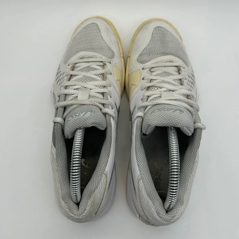 Asics Gel-Challenger 12 Women 8.5 White Silver Tennis Sneakers 1042A041 Athletic